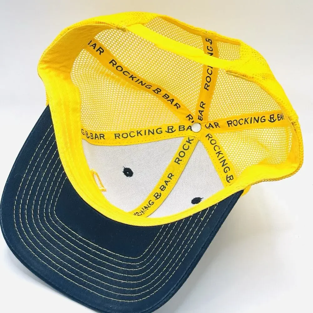 Rocking Bar Bozeman Montana SnapBack Hat Meshback Drinking Ski - Picture 4 of 4